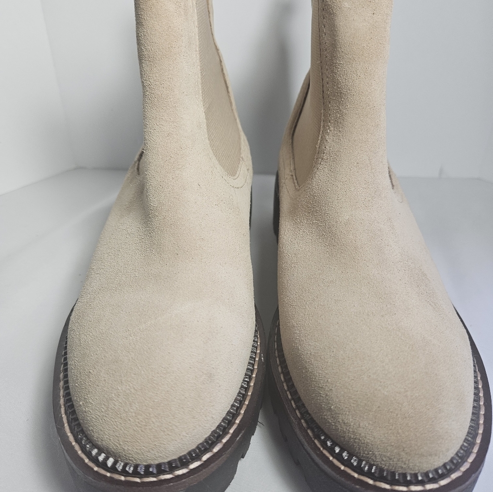 Caslon Tan Suede Ankle Boots - Picture 4 of 6